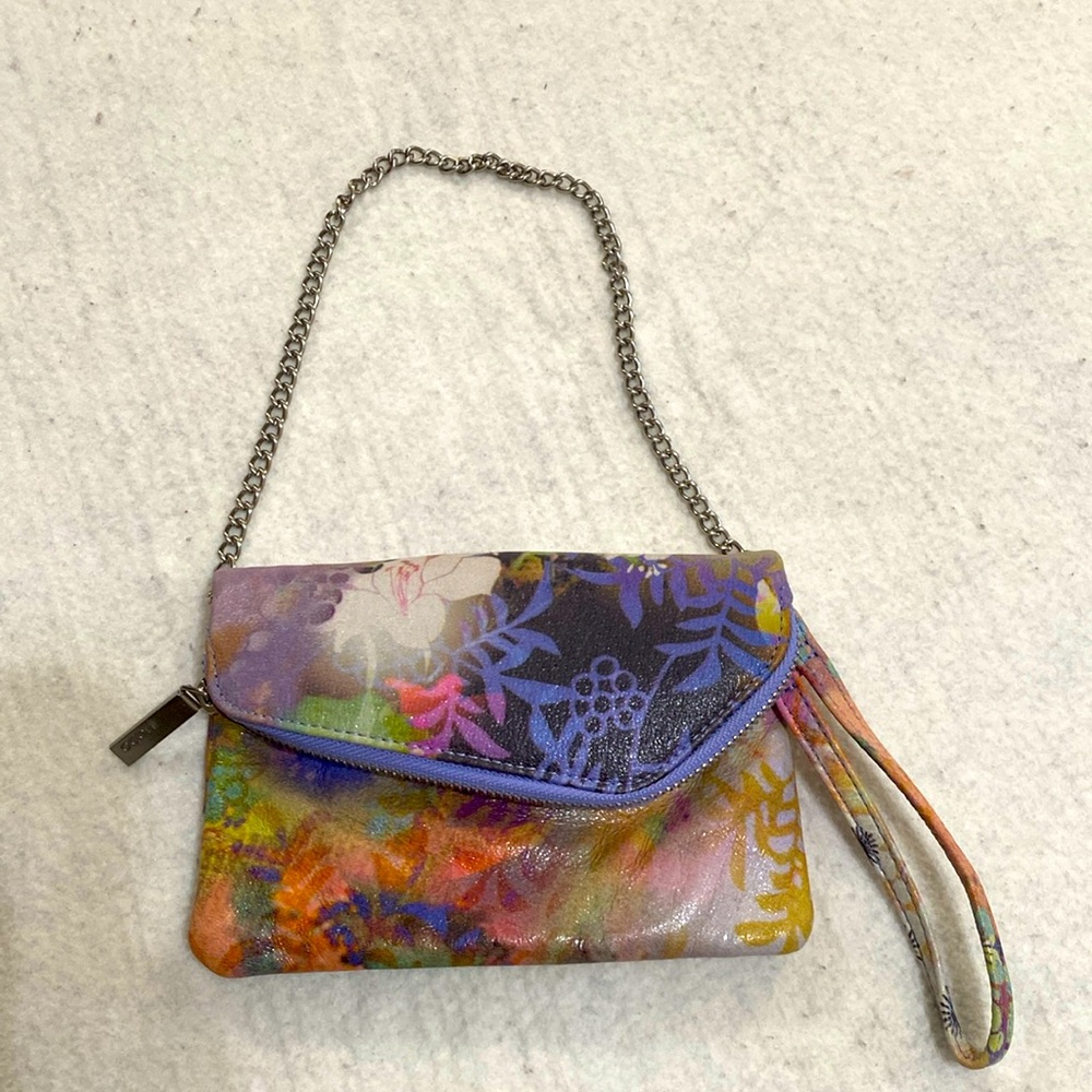 HOBO wristlet floral purse/clutch